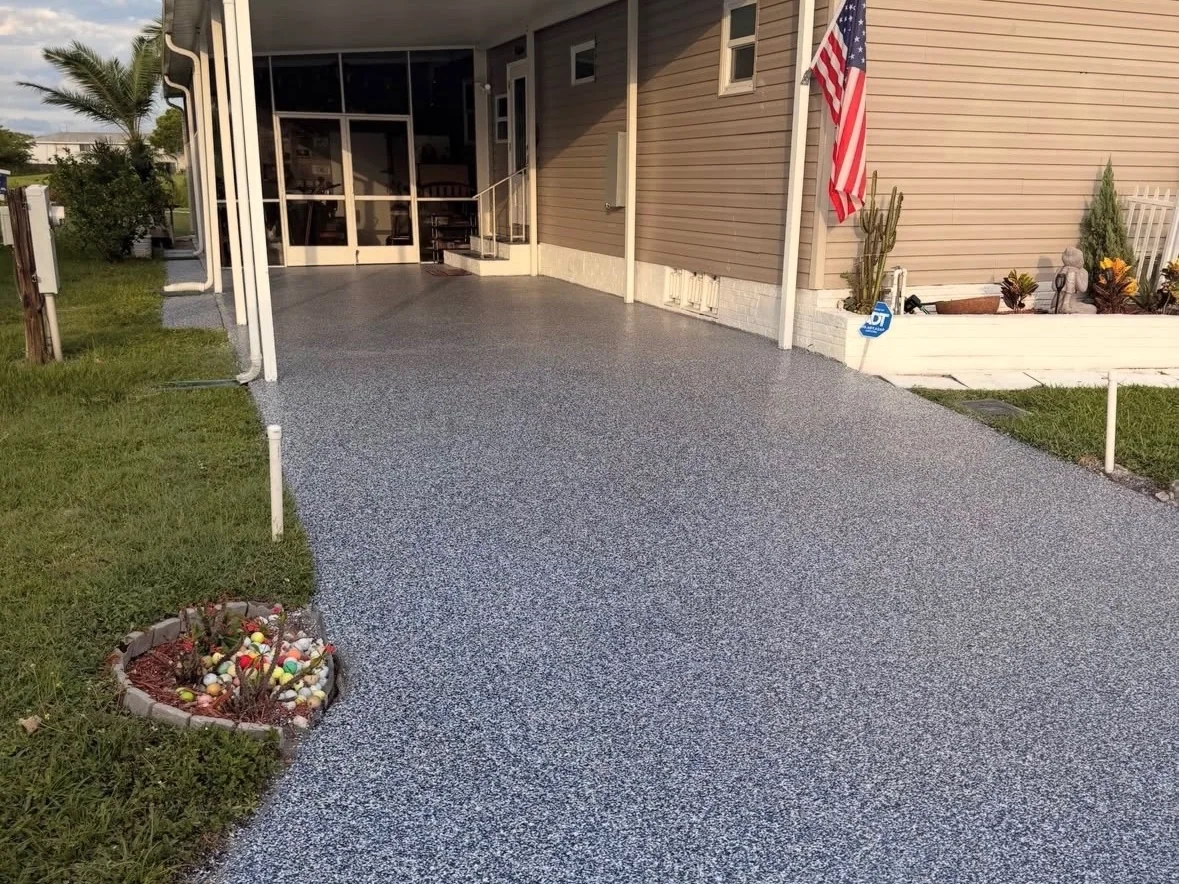 Front Driveway in Boca Raton after coating